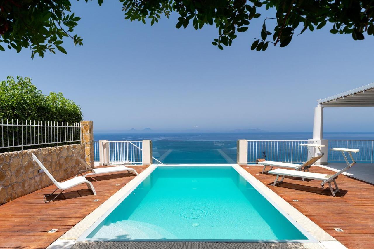 Villas D'Orlando - With Private Pool And Sea View Capo dʼOrlando Exterior foto