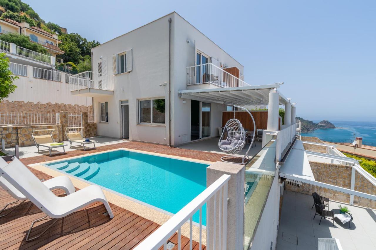 Villas D'Orlando - With Private Pool And Sea View Capo dʼOrlando Exterior foto