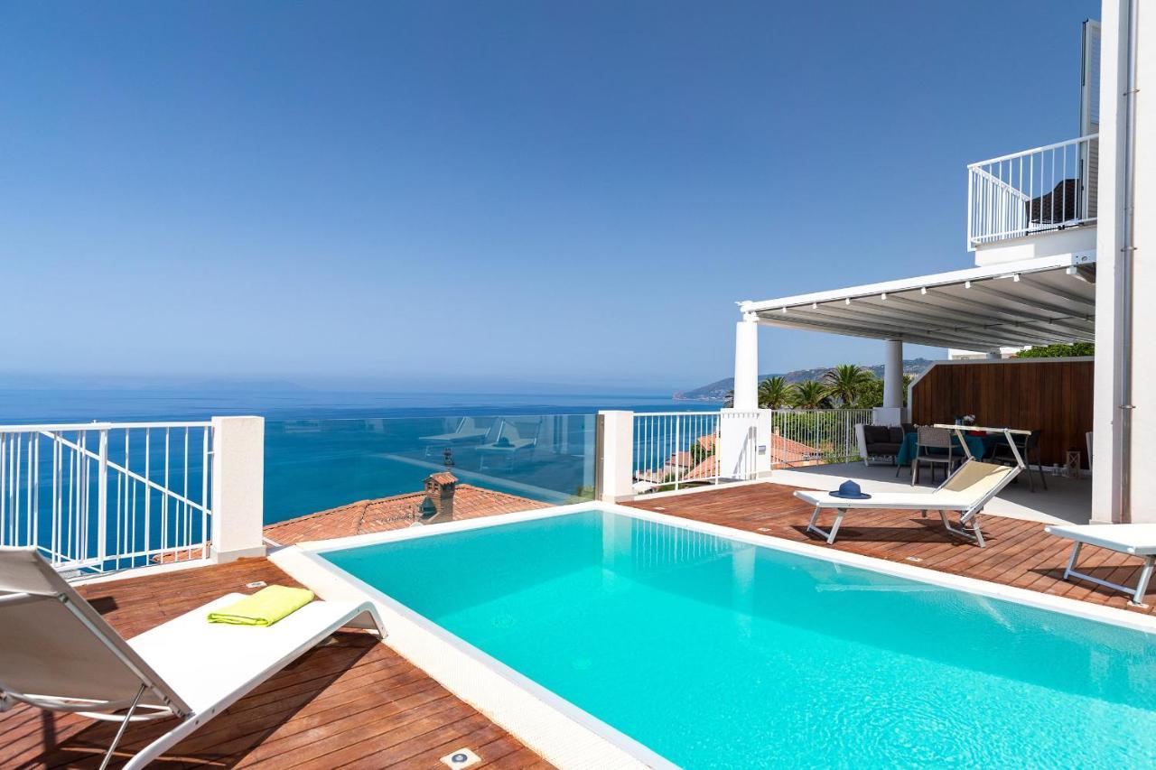 Villas D'Orlando - With Private Pool And Sea View Capo dʼOrlando Exterior foto