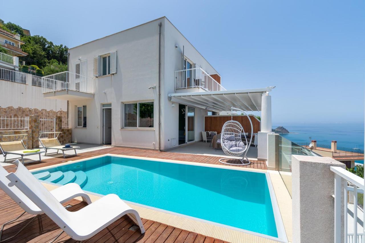 Villas D'Orlando - With Private Pool And Sea View Capo dʼOrlando Exterior foto