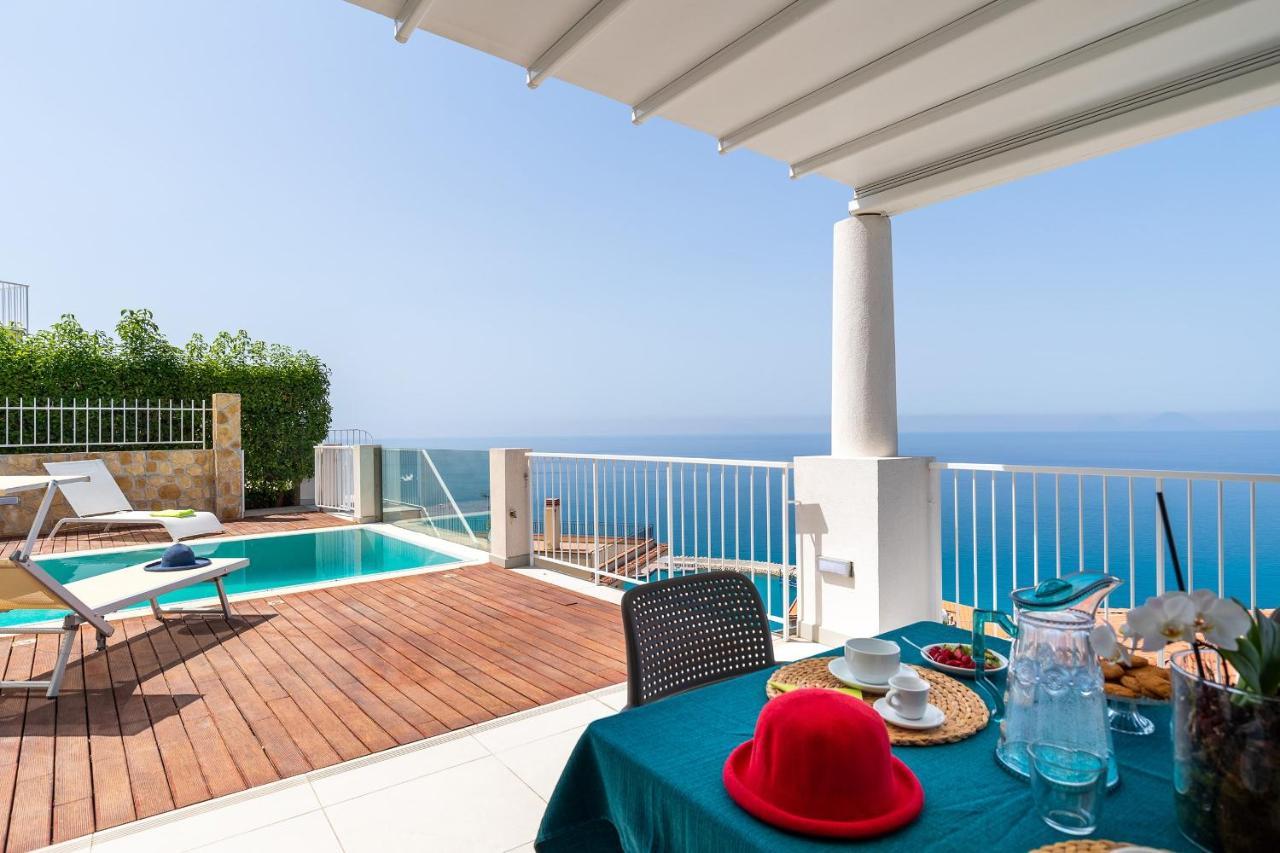 Villas D'Orlando - With Private Pool And Sea View Capo dʼOrlando Exterior foto