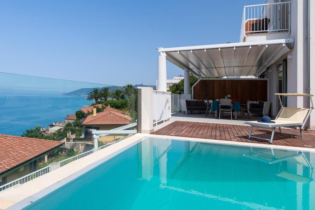 Villas D'Orlando - With Private Pool And Sea View Capo dʼOrlando Exterior foto