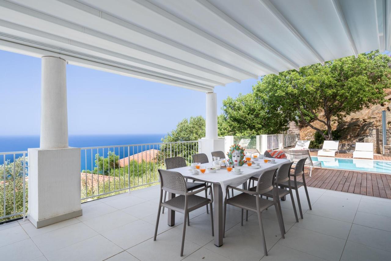 Villas D'Orlando - With Private Pool And Sea View Capo dʼOrlando Exterior foto